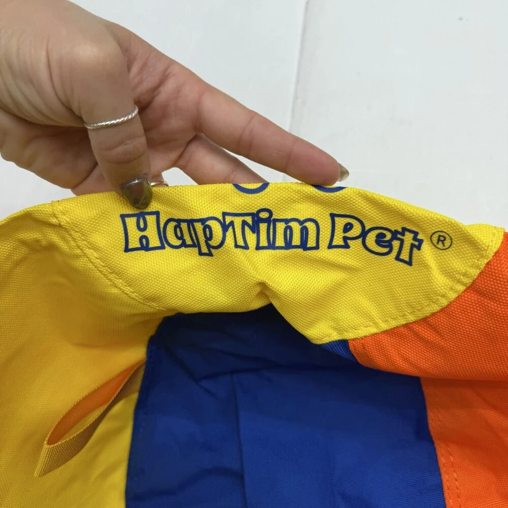 Hap Tim Herding Ball Dog Toy Nylon Multicolor Inflatable Training Pet Toy